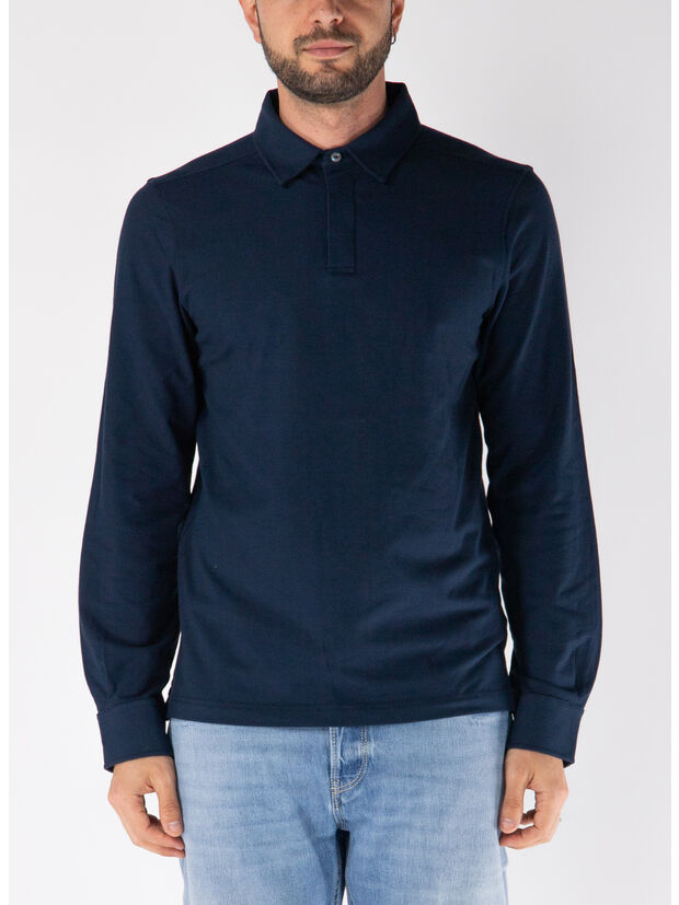 POLO TIBERE ICE COTTON, K89 BLUE DEPTH, large