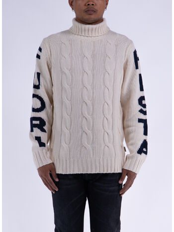MAGLIONE FISHERMAN FUORI PISTA, 09879E BIANCO, small
