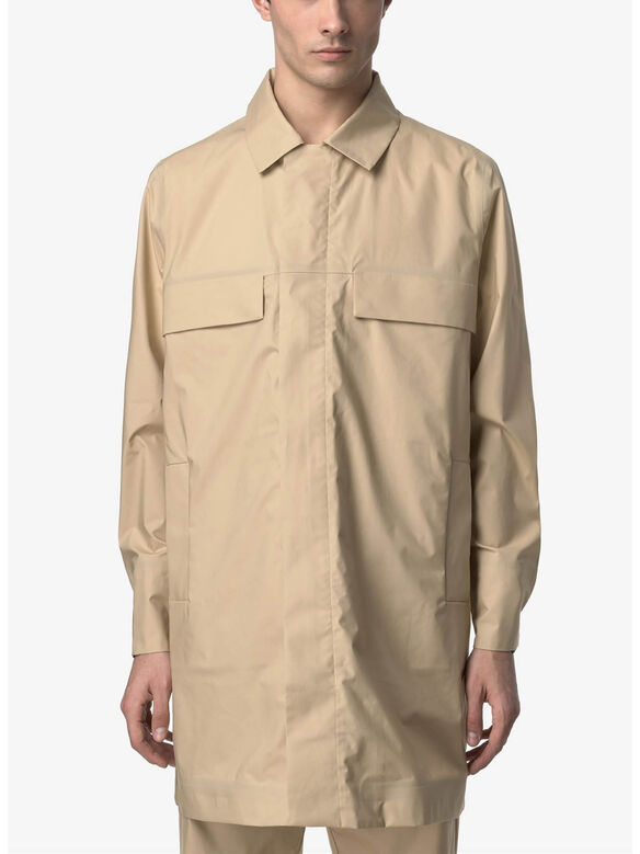 GIACCA POIR 3L POPLIN, AZI BEIGE ROPE - BEIGE LT, medium
