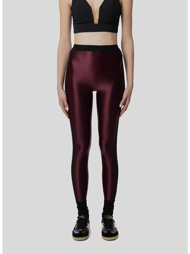LEGGINGS CON ELASTICO LOGATO, CG3 ROUGE NOIR, large