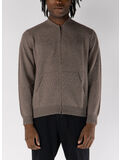 CARDIGAN CON CHIUSURA A ZIP, 920 TORTORA, thumb