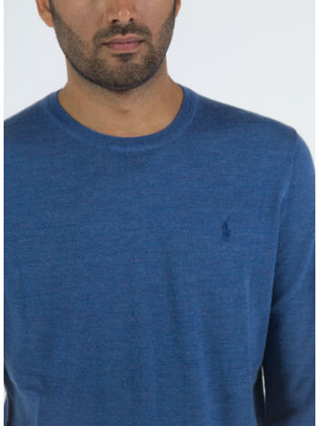 MAGLIONE GIROCOLLO, TWILIGHT BLUE HEATHE, small