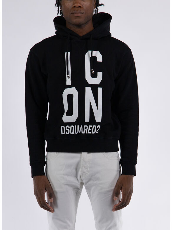 FELPA ICON DSQAURED COOL FIT, 900 BLACK, medium