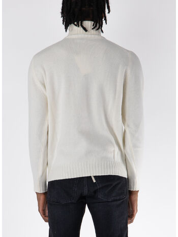 MAGLIONE A COLLO ALTO, 001 PANNA, small