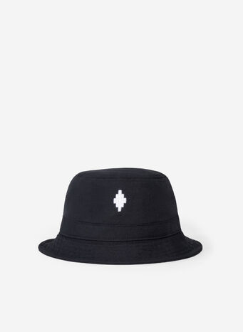 CAPPELLO CROSS BUCKET, 1001BLACKWHITE, small