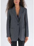 GIACCA MONOPETTO ALBANE IN FLANELLA, X92-0 GRIGIO MED.MELANGE, thumb