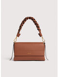 BORSA BOHEME GRANA DOUBLE SMALL, 682 COGNAC/NOIR, thumb