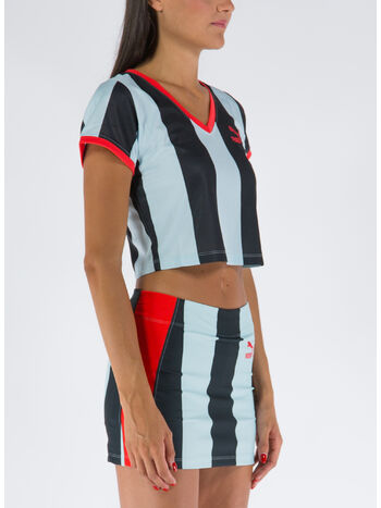 T-SHIRT SLIM PUMA X DUA LIPA, 89 BLUE GLOW - PUMA BLACK, small