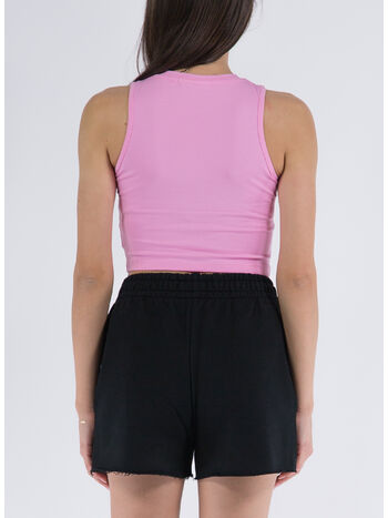 T-SHIRT CORTA IN BIELASTICO, ROSA BONBON, small