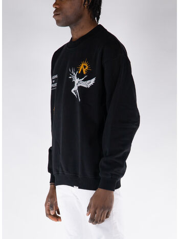 FELPA CREW ICARUS, 01 JET BLACK, small