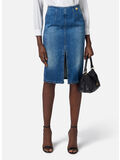 GONNA MIDI IN DENIM CON SPACCO, 139 BLUE VINTAGE, thumb