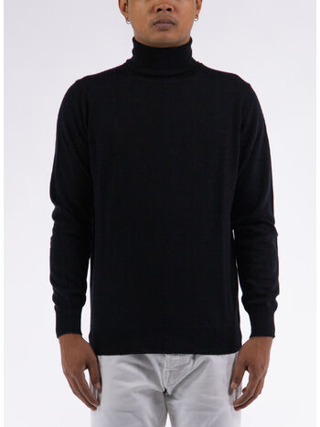MAGLIONE DOLCEVITA RASATA, 13 NERO, small