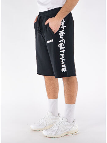 SHORTS LOGO GRAFFITI, NERO, small