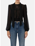 CAMICIA CON PIZZO, 110 NERO, thumb