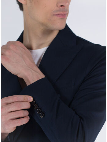 GIACCA PIQUET FILO DI SCOZIA DOPPIOPETTO, 447 BLU NAVY, small