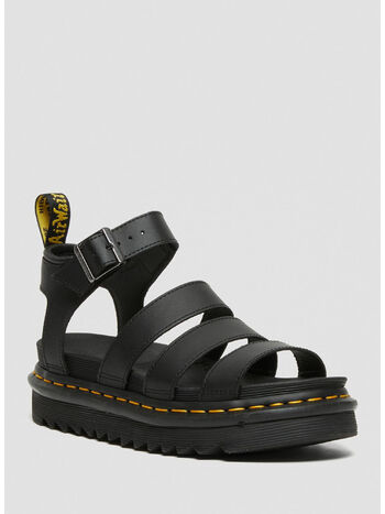 SANDALI DI PELLE CON CINTURINO BLAIRE, BLACK, small