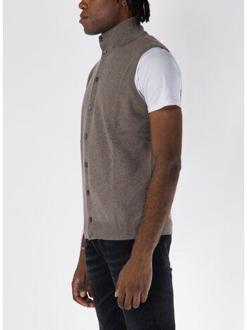 GILET IN LANA, 920 TORTORA, small