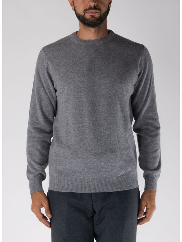 MAGLIONE GIROCOLLO IN CASHMERE, W6K1.00012 GRIGIO, medium