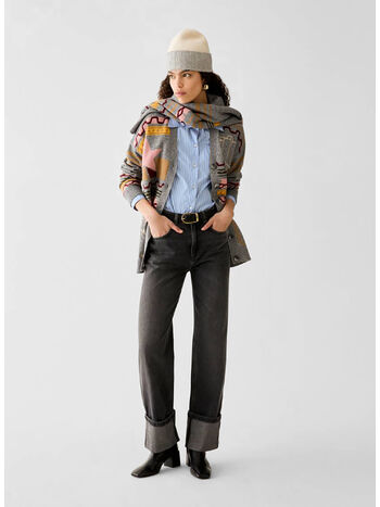 CAMICIA MARGARET, 003 FONDO AZZURRO, small