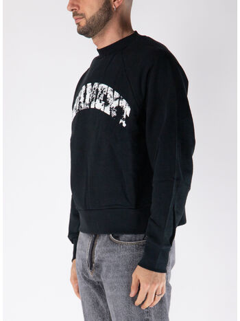 FELPA GIROCOLLO RAGLAN ARC LOGO, BLACK, small