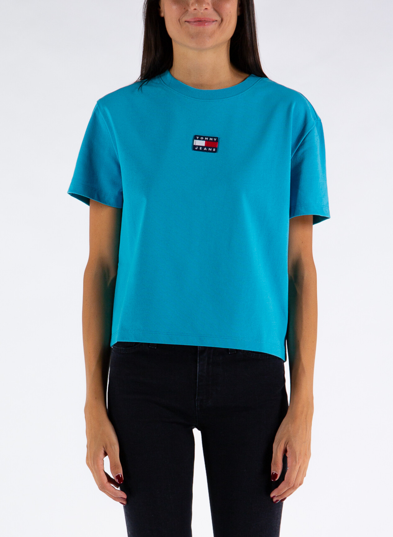 TOMMY HILFIGER T-SHIRT CON DISTINTIVO TOMMY Azzurro, Bianco, Blu, Rosso  Donna | Selecteur