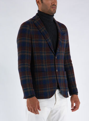 GIACCA CHECK, 002CABERNET, small