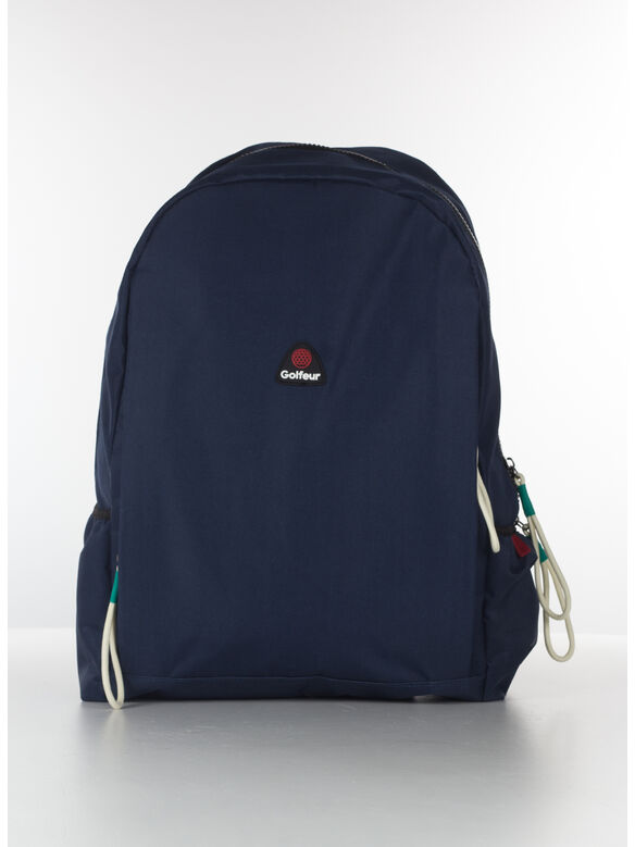 ZAINO CON PATCH LOGO UNISEX, 160 BLU NAVY, medium