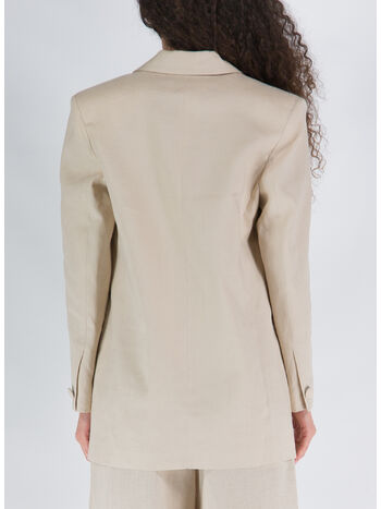 GIACCA THE BLAZER LINUME, SAND, small