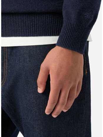 MAGLIONE JERMYN, 00044M 62 NIGHT BLUE, small
