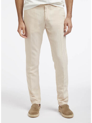 PANTALONE CHINO IN TENCEL, 020, small