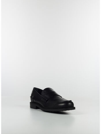 SCARPA MOCASSINO IN PELLE, B999 NERO, small