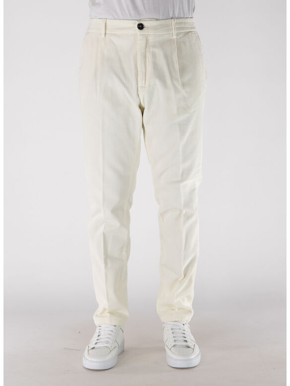 PANTALONE IN VELLUTO MITTE, 101 BURRO, medium