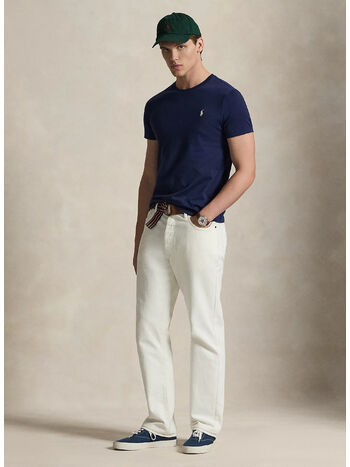 T-SHIRT IN JERSEY CUSTOM SLIM-FIT, NEWPORT NAVY/C8125, small