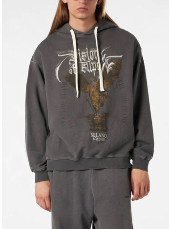 FELPA HOODIE ROCK MATHER GRAPHIC, STONEWASH, small