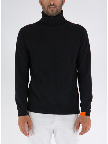 MAGLIONE BREAK, BLACK, small