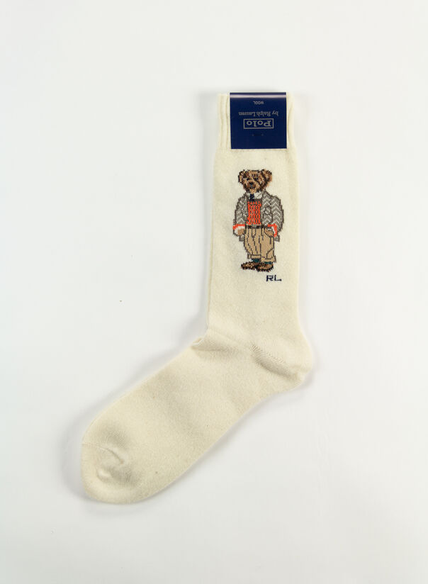 CALZINI POLO BEAR, CREAMBEAR, large