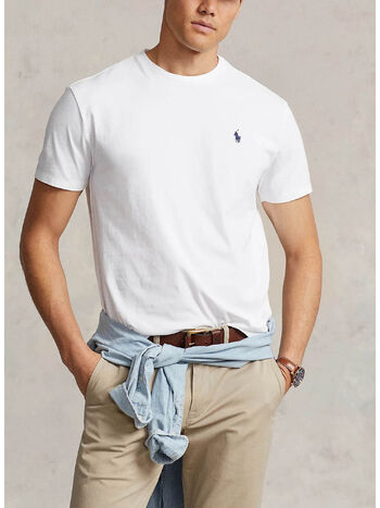 T-SHIRT CUSTOM A MANICHE CORTE, WHITE, small