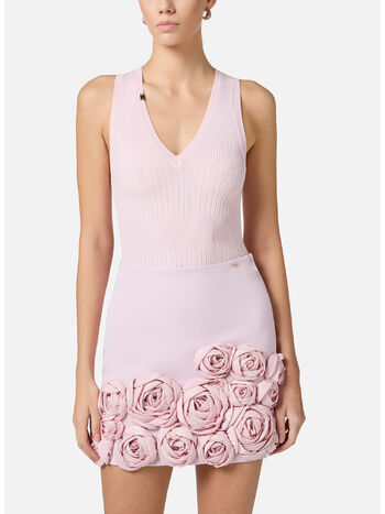 TOP A COSTE CON SCOLLO A V, 544 QUARZO, small