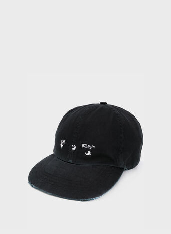 CAPPELLO OW LOGO BASEBALL, BLACK/WHITE, small