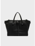 BORSA SHOPPER IN PELLE, 14276 NERO, thumb
