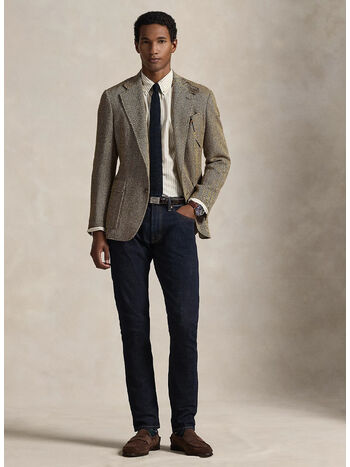 CAMICIA IN POPELINE A RIGHE, 3249G WHITE COASTAL BEIGE, small