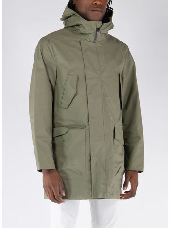 CAPPOTTO PARKA RIP-STOP, 228 VERDE SALVIA, small
