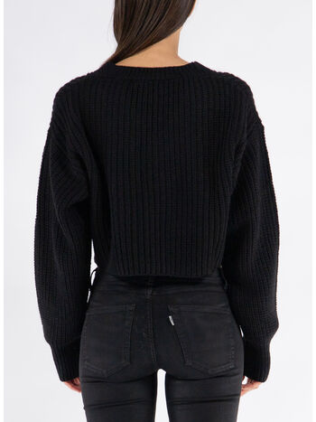 MAGLIA SCOLLO V, NERO, small