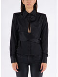 CAMICIA THE GIA DOUBLE, BLACK, thumb