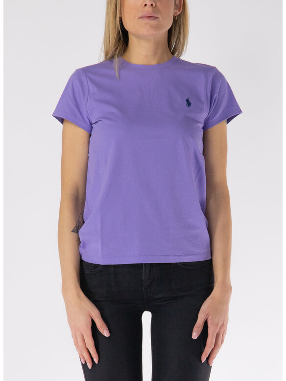 T-SHIRT CON RICAMO POLO PONY, HYACINTH, medium