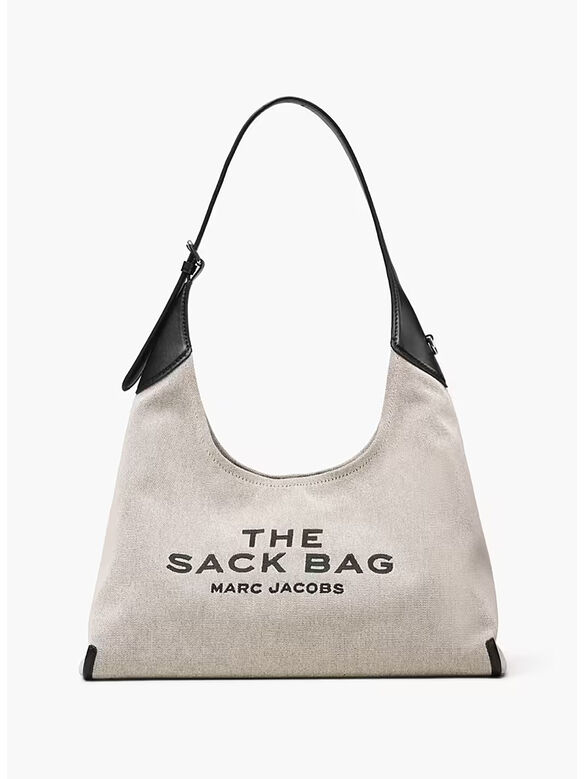 BORSA THE BELTED SACK, 117 IVORY/BLACK, medium
