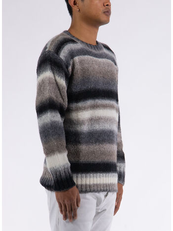 MAGLIONE GIROCOLLO RIGATO, , small