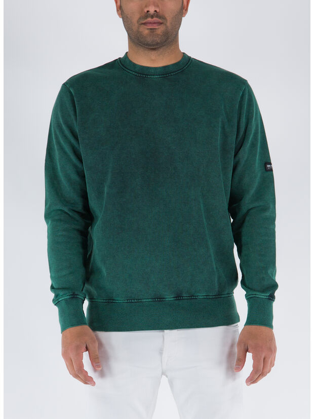 SUNDEK FELPA CON GIROCOLLO Verde Uomo | Selecteur