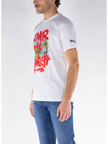 T-SHIRT CON STAMPA, BIANCO, small