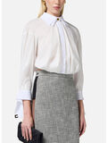 CAMICIA CON STRASS E NODO, 100 BIANCO, thumb